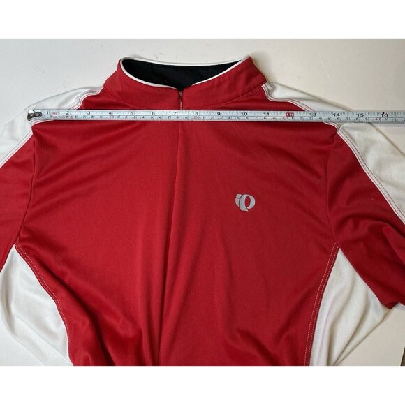 Pearl Izumi Women’s Cycling Jersey XL Red White Full Zip Short Sleeve - Picture 8 of 9